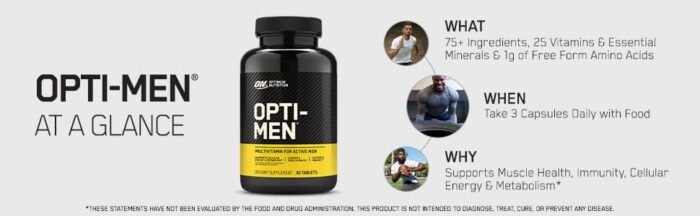 Optimum Nutrition Opti-Men Multivitamin for Men - Image 2