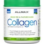 AllMax Collagen + Biotin & Vitamin C 44 Servings – Grass Fed Hydrolyzed Protein
