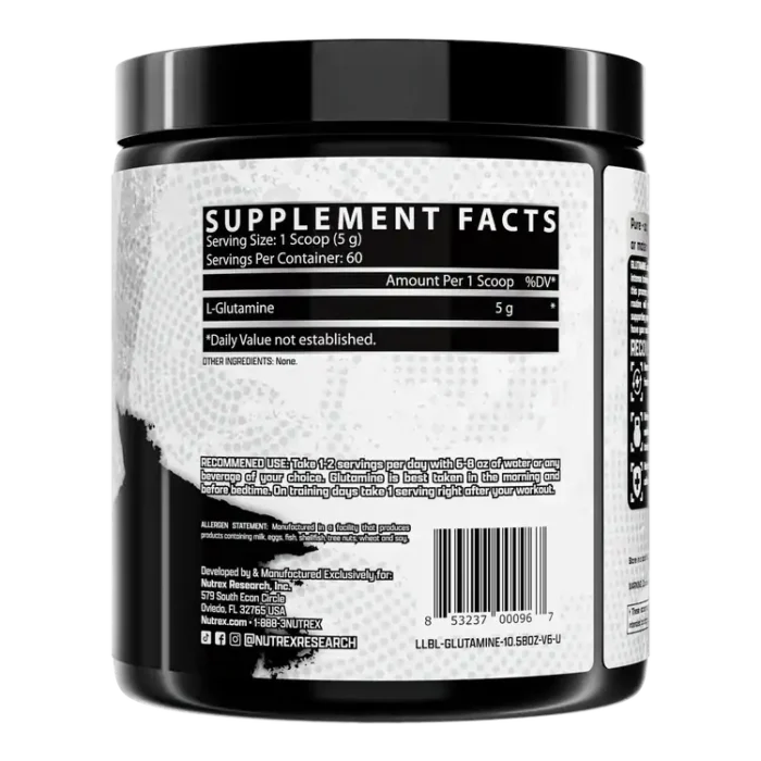 Nutrex Research Glutamine Pure Powder – Muscle Recovery & Immune Support - Image 3