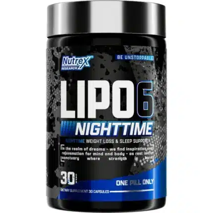 Nutrex Lipo-6 Nighttime Sleep Support Capsules | Metabolism & Recovery Formula