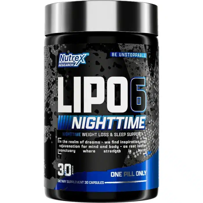 Nutrex Lipo-6 Nighttime Sleep Support Capsules | Metabolism & Recovery Formula