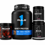 Rule 1 R1 Muscle Building Stack – Whey Protein, BCAA, Creatine & ROAR Pre-Workout