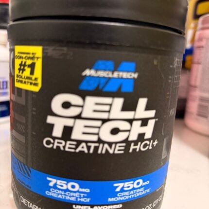 MuscleTech Cell-Tech Creatine HCl Dual Source Strength Power Recovery 120 Servin