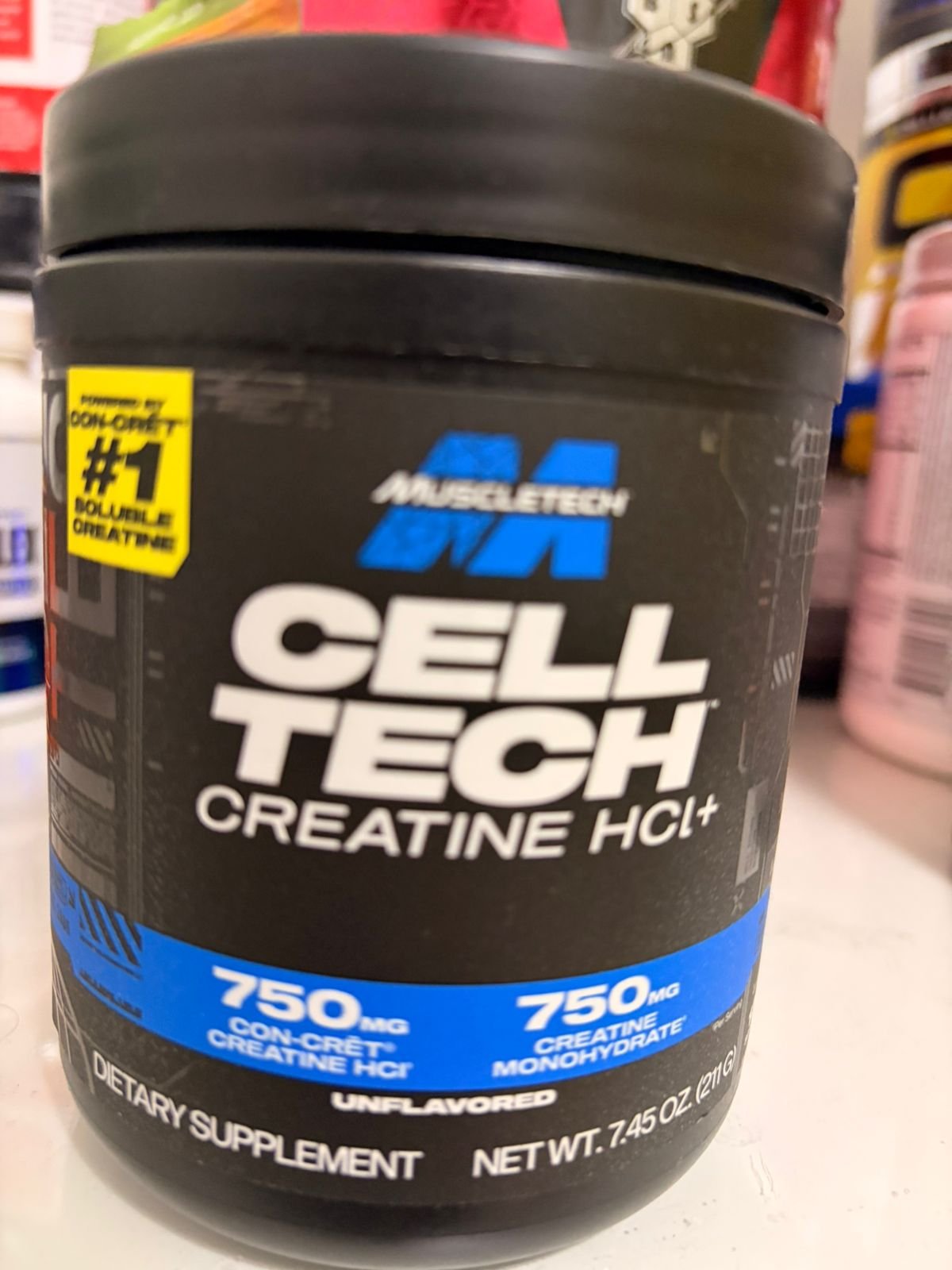 MuscleTech Cell-Tech Creatine HCl Dual Source Strength Power Recovery 120 Servin