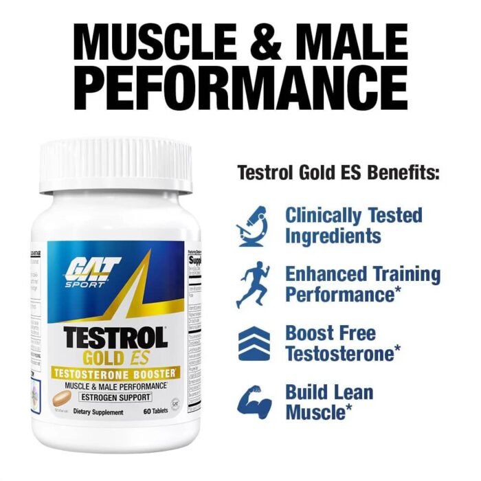 GAT Sport Testrol Gold ES Advanced Performance Support 60 Tablets 30 Servings - Image 3